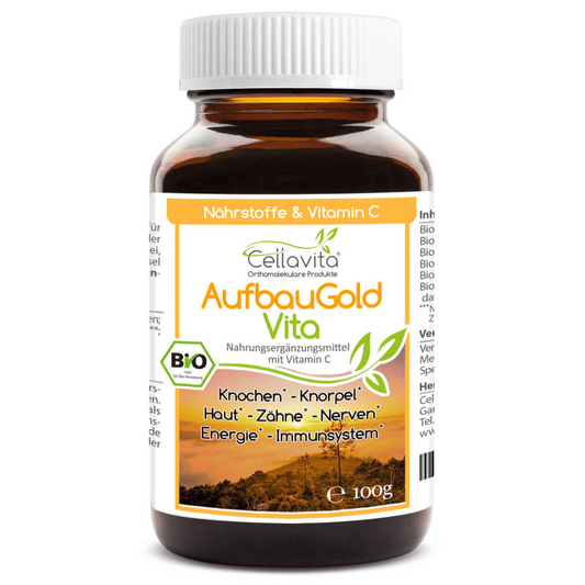 Aufbau-Gold Vita (Bio) Knochen Haut Zähne 100g im Glas