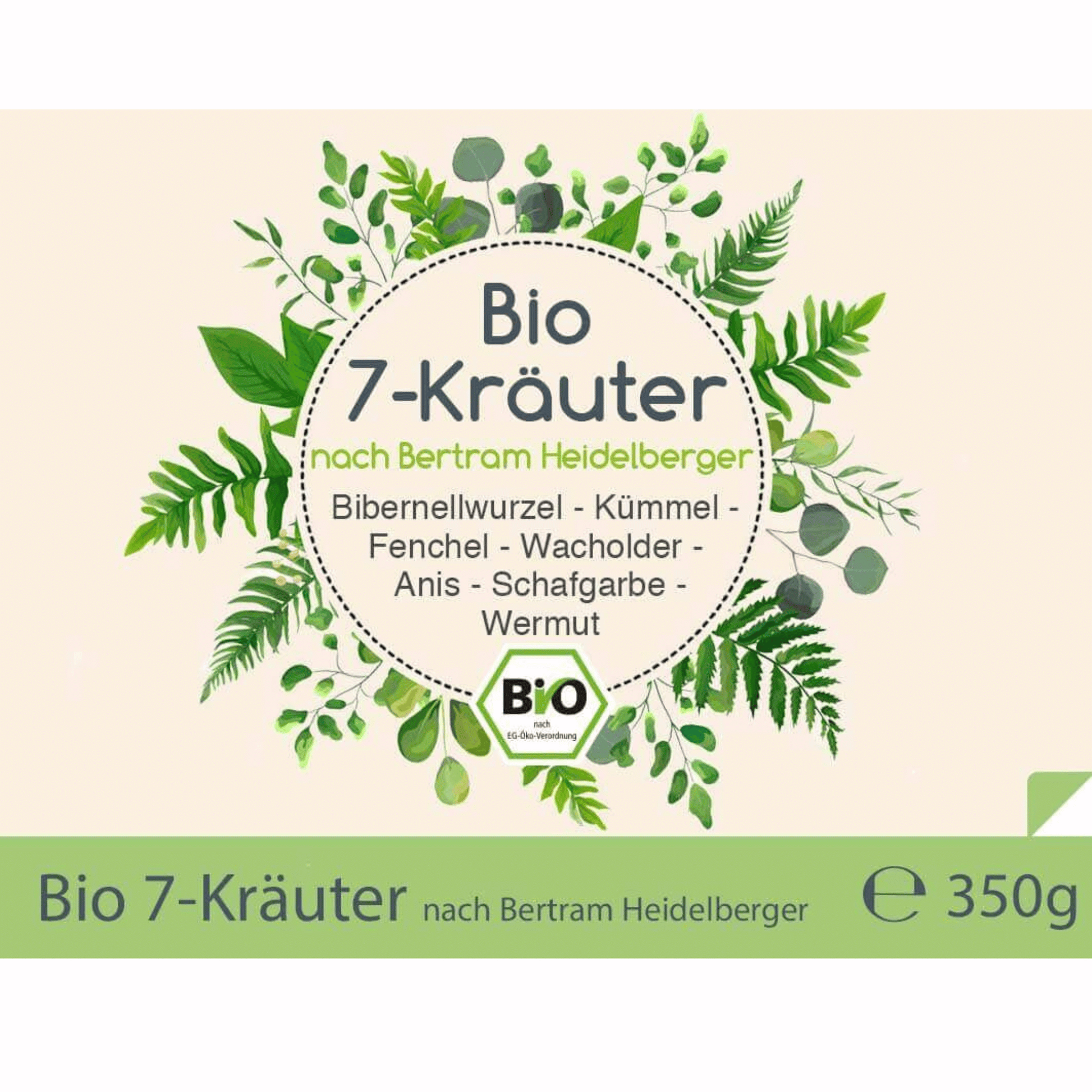 BIO 7-Kräuter nach Bertrand Heidelberger Originalrezeptur 350g Vorratsbeutel