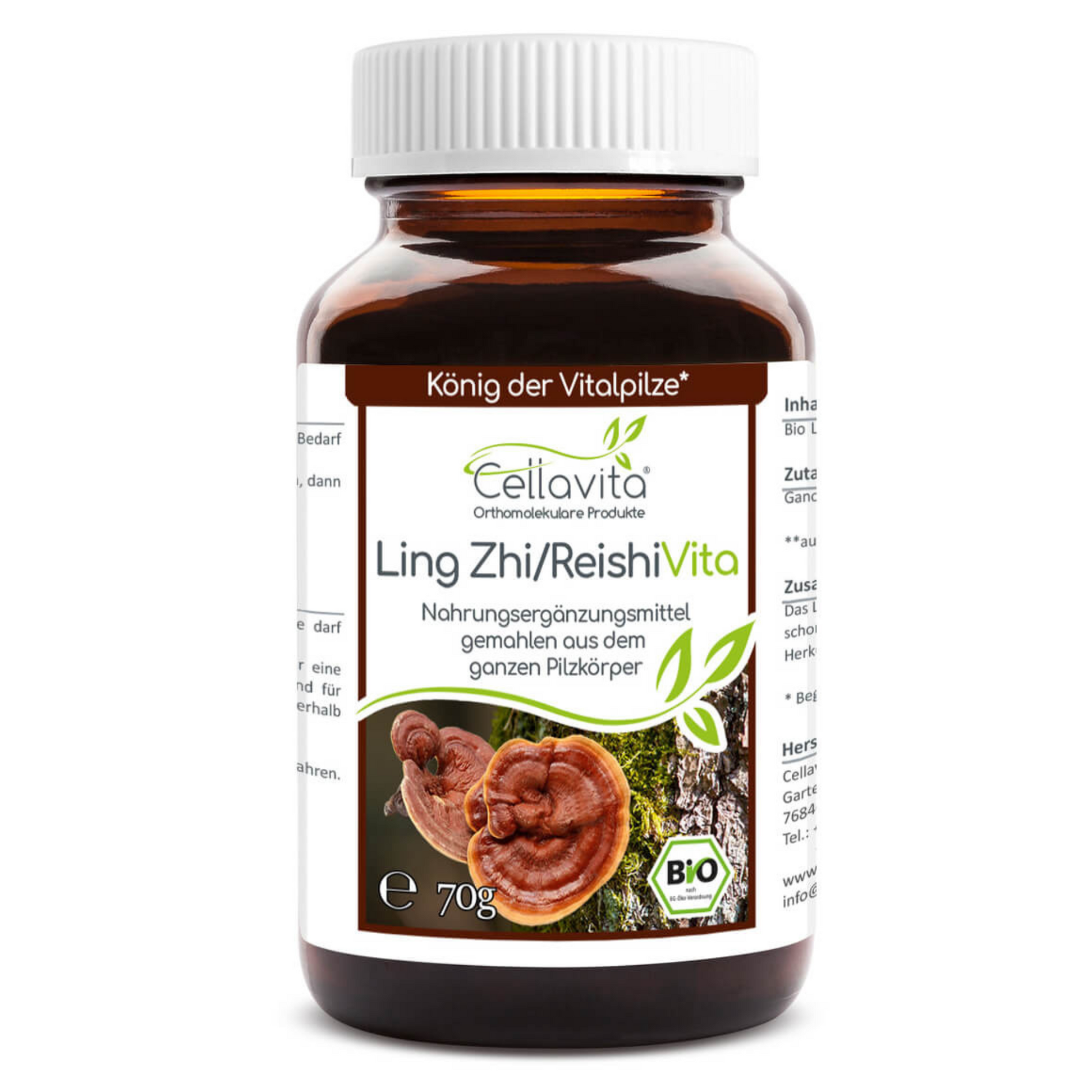 Bio-Ling Zhi / Reishi Vita 70g Pulver im Glas