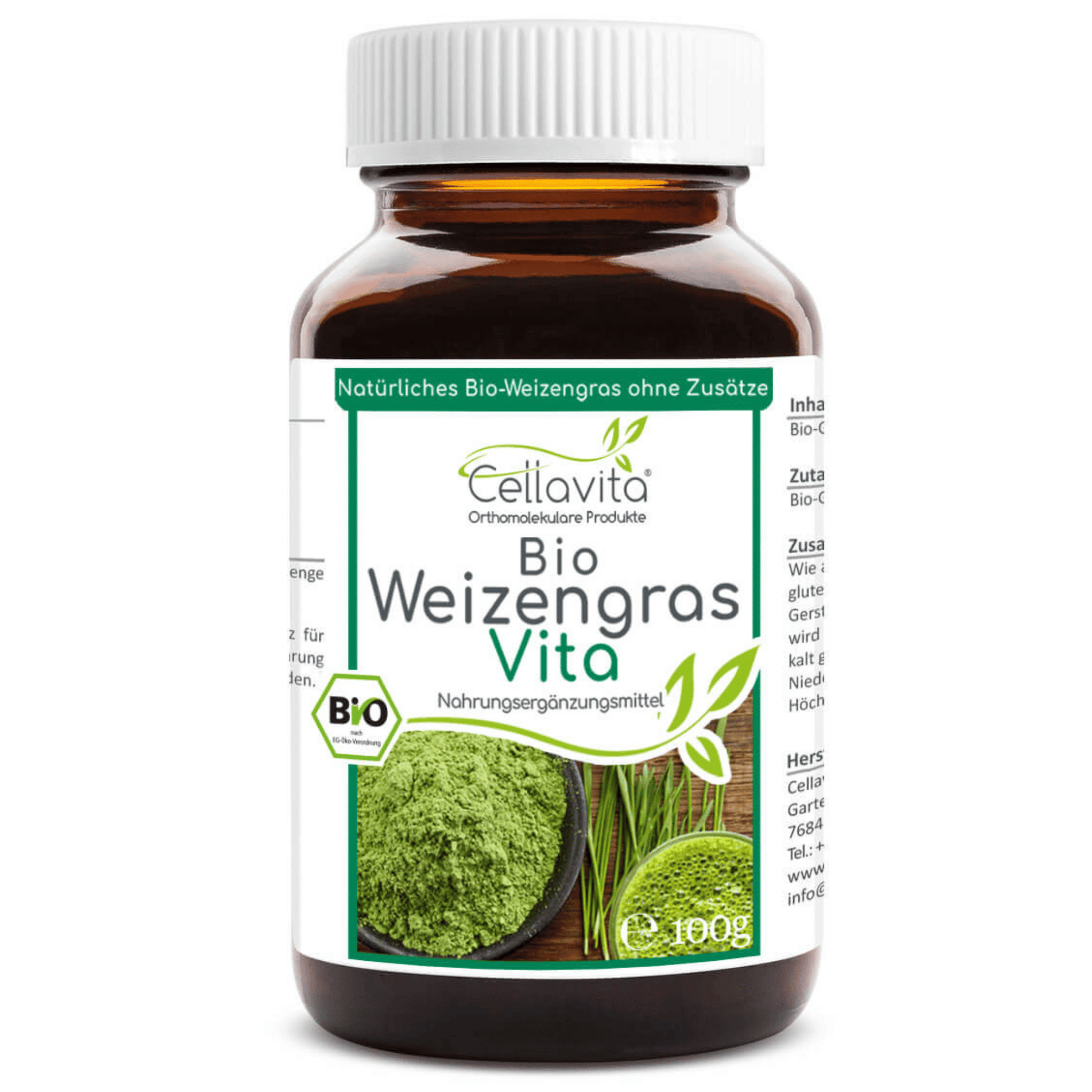 Bio Weizengras Vita 100g im Glas